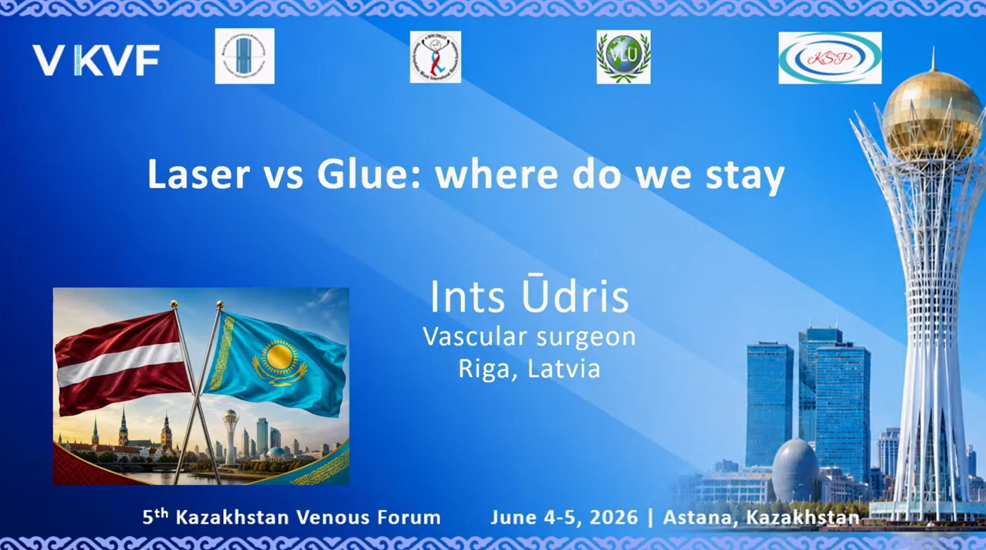 Dr. Ints Ūdris pārstāvēja Latviju starptautiskā fleboloģijas konferencē Kazahstānā "5 th Kazakhstan Venous Forum"