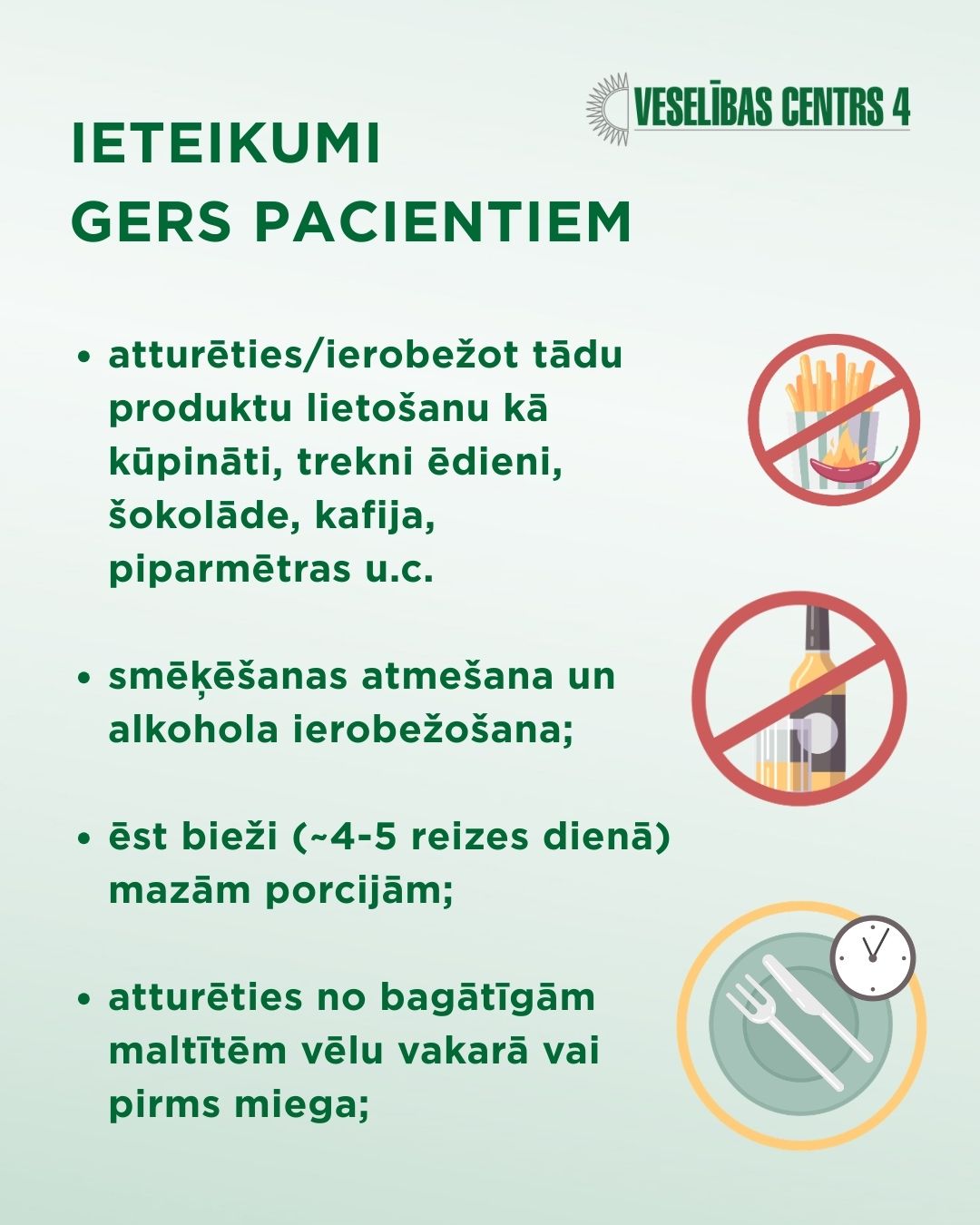 Ieteikumi GERS pacientiem