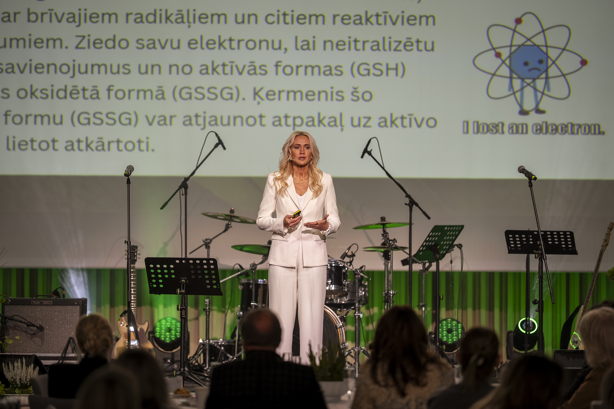 Lekcija par antioksidantiem un brīvajiem radikāļiem veselības festivālā